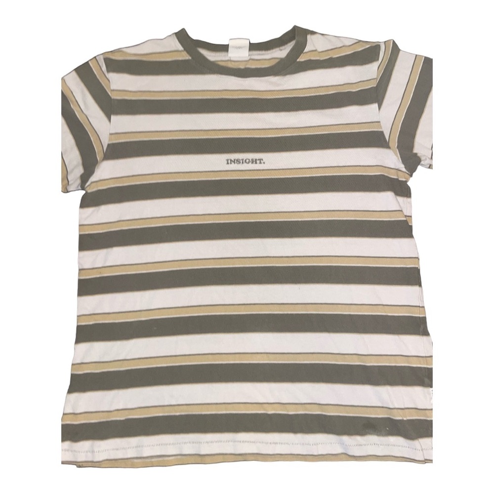 👁️ Insight Clothing Striped Men's Tee - Streetwear Style Men’s Size Large